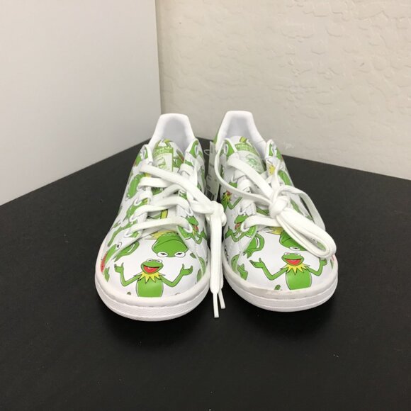 NWT Disney Stan Smith Kermit Green Adidas Shoes Kids/Men 5/Woman's 6.5 - Picture 6 of 13
